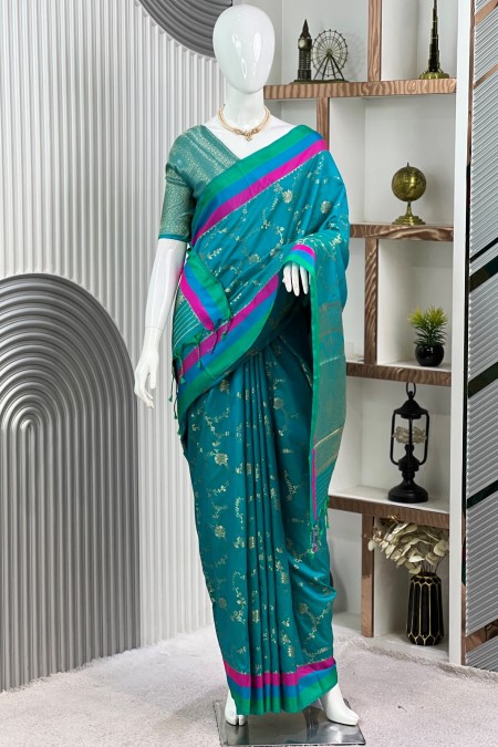 Firoza Soft Silk Kanchipuram Saree | Per...
