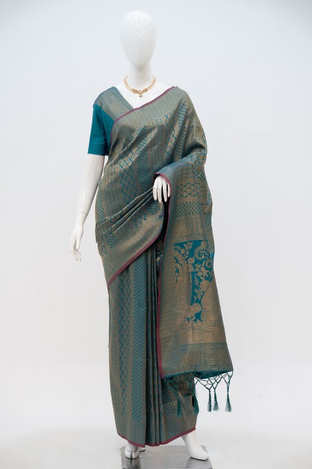 Firoza Soft Silk Kanchipuram Saree with...