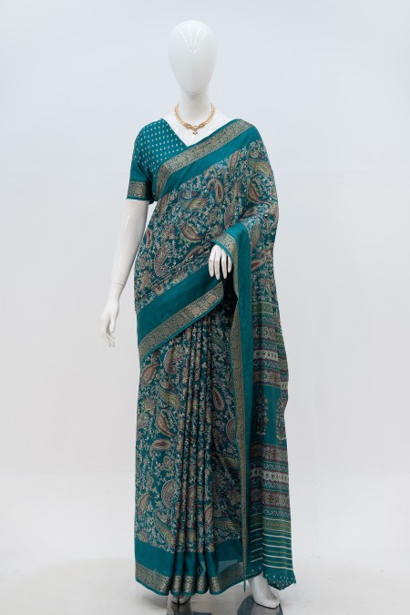 Firoza Half Silk Boutique Saree in Bangl...