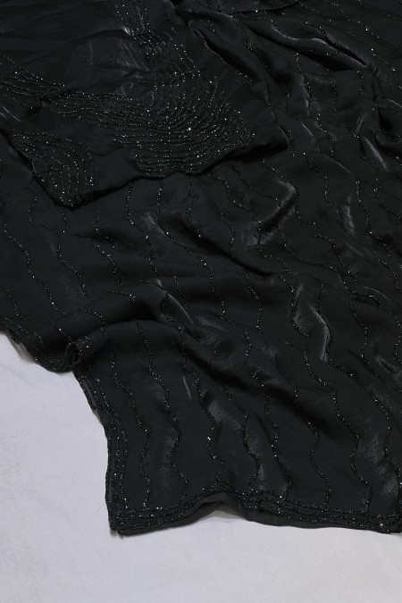 Black Colour Simar Silk Party Saree for...