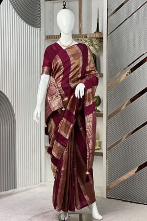 Jam viscose silk khaddi sari in BD | Dha...