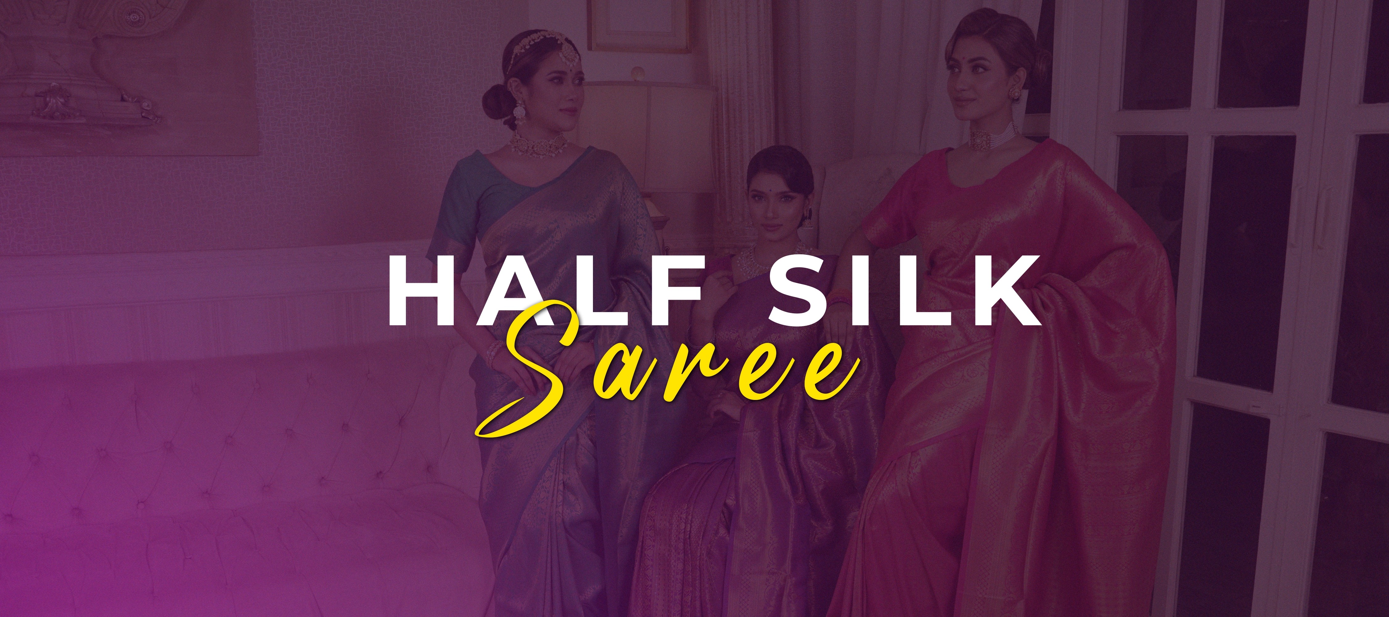 Half Silk Saree