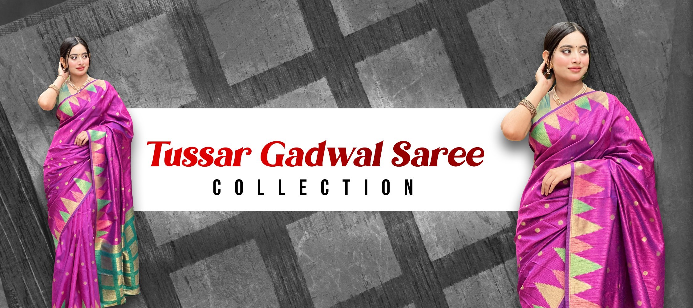 Tussar Gadwal Saree